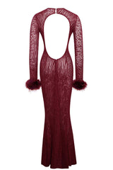 Patricia Leopard Burnout Velvet Maxi Dress - View 13 | TEVQA