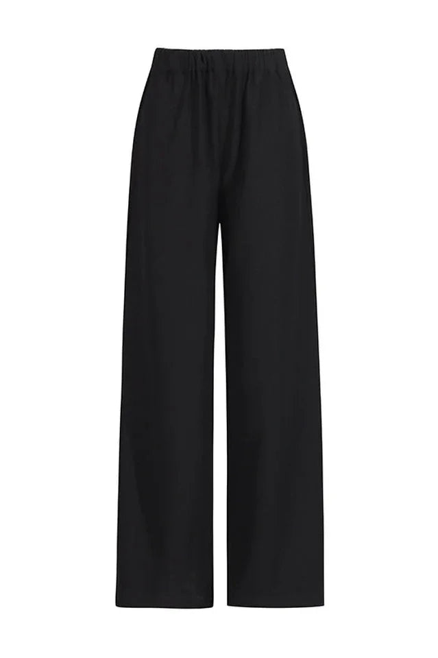 Ambrea Shawl Ruch Cutout Pants Set - TEVQA