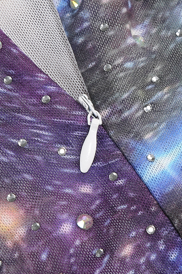 Sparkly Rhinestones Dress With Scarf | Dress In Beauty