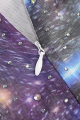 Sparkly Rhinestones Dress With Scarf | Dress In Beauty