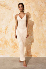 Knit maxi cover up dress - View 8 | TEVQA