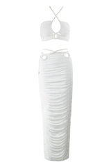 Kaitlyn Halter Maxi Dress - TEVQA