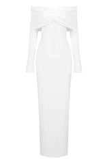 Off Shoulder Midi Dress - View 16 | TEVQA