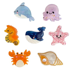Mini Ocean Life Acetate Hair Claw (1.8 Inch)
