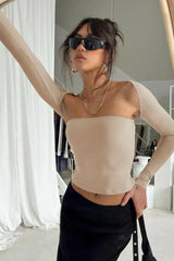 White Two Piece Bolero Tube Top Set - TEVQA