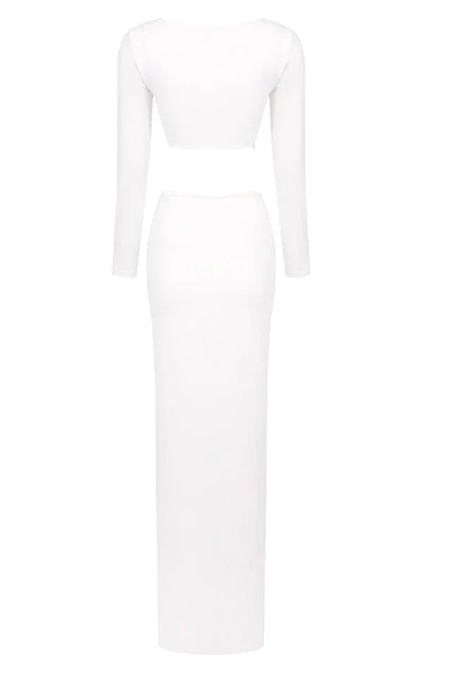 Rose High Split Maxi Dress - View 20 | TEVQA