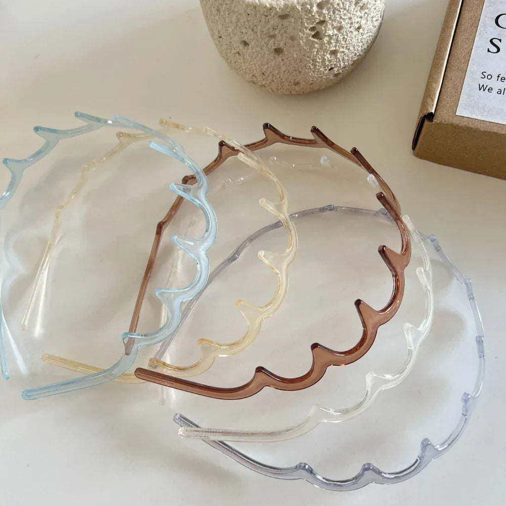Wavy Comb Headband - Non-Slip Volumizing Toothed Hair Band - TEVQA