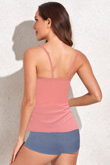 Conservative tankini swimsuit with shorts - View 30 | TEVQA