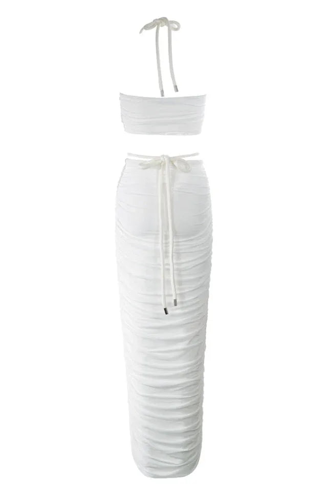 Kaitlyn Halter Maxi Dress - TEVQA