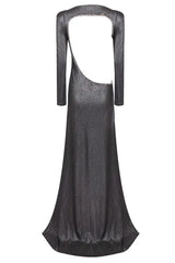 Cut Out Backless Gown - TEVQA