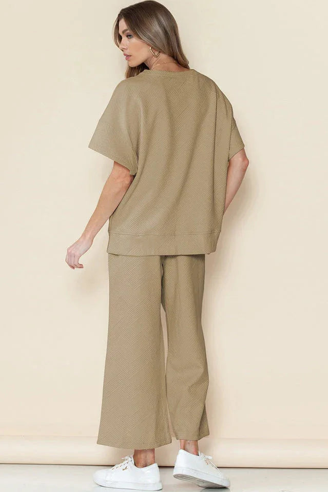Textured Short Set - TEVQA