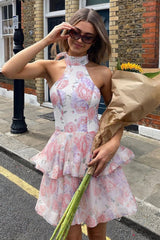 Marissa Oversized Bow Tiered Mini Dress