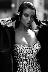 Brisbane Rhinestones Embellished Mini Dress | Dress In Beauty