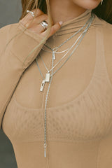 Exposed Seams Long Sleeve Top | Dress In Beauty