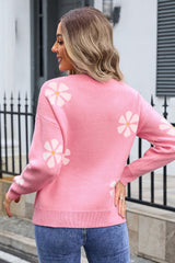 Round Neck Long Sleeve Sweater | Dress In Beauty