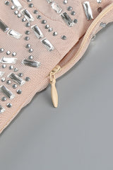 Halter Neck Crystal Embellished Gown | Dress In Beauty