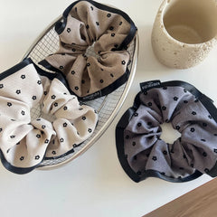 Oversized Minimalist Floral Scrunchie (5.5 Inch)