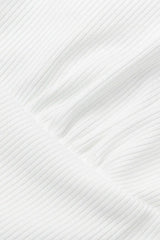 Halter Neck Ribbed Knit Top - View 6 | TEVQA