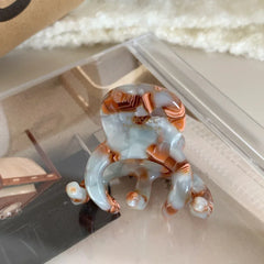 Small Acetate Octopus Hair Clip - View 12 | TEVQA