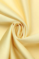 Yellow satin maxi dress with cowl neckline and adjustable straps - View 9 | TEVQA