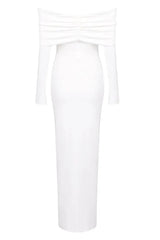 Off Shoulder Midi Dress - View 18 | TEVQA
