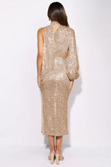 One-Shoulder Slit Bodycon Dress | Dress In Beauty