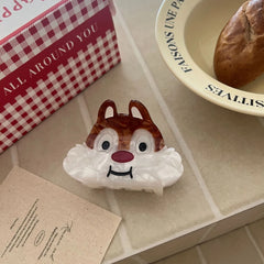 2.8 Inch Retro Cartoon Acetate Hair Claw - Whimsical Animal Clip