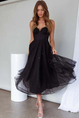 Cindy Tulle Midi Dress - TEVQA