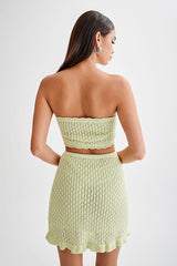 Always Say Goodbye Crochet Mini Skirt Set | Dress In Beauty