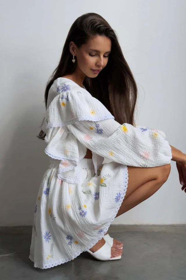Strawberry Print Skirt Set - View 22 | TEVQA