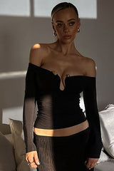 Tayla Trim Long Sleeve Top | Dress In Beauty