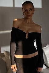Tayla Trim Long Sleeve Top - TEVQA