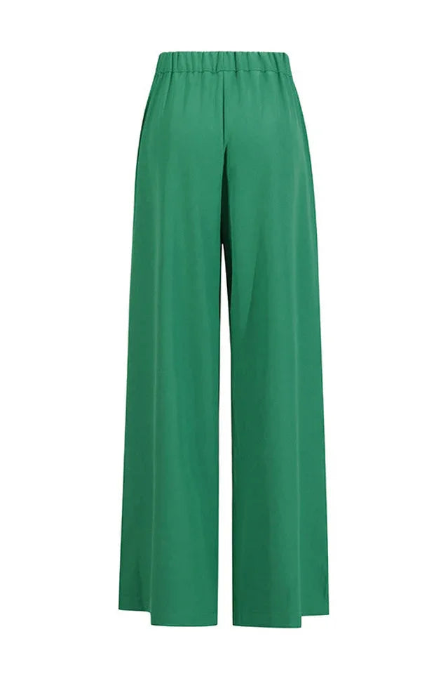 Ambrea Shawl Ruch Cutout Pants Set - TEVQA