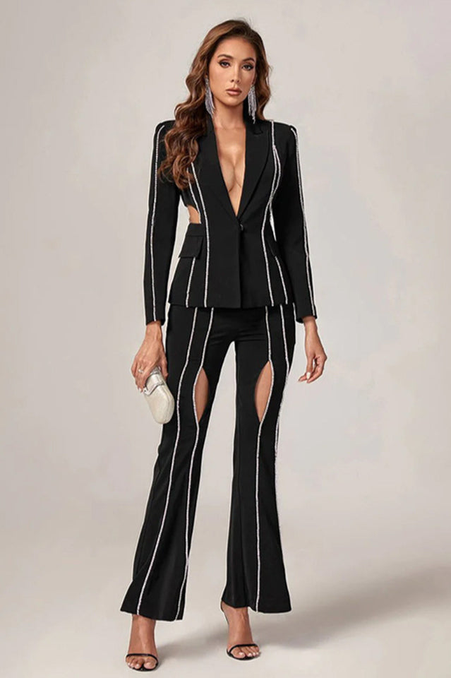 Cut-Out Diamonds Decorated Set | Dress In Beauty