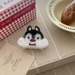 2.8 Inch Retro Cartoon Acetate Hair Claw - Whimsical Animal Clip