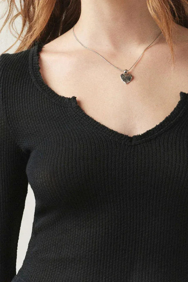 Coquette Ribbed Knit Crop Top - TEVQA