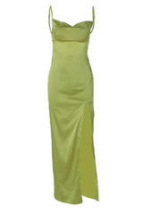 Kayle Satin Cami Dress - View 7 | TEVQA
