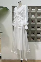 Floral Appliqué Midi Dress - View 16 | TEVQA