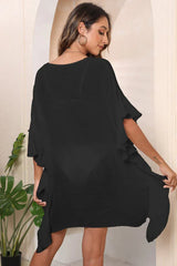 Ruffle Beach Cover Up Dress - View 9 | TEVQA