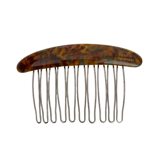 Classic Acetate French Hair Comb - 3.3 Inch Decorative Side Comb - TEVQA