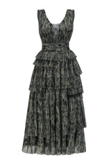 Asymmetric Tiered Formal Dress - View 13 | TEVQA