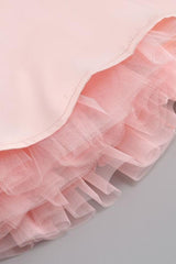 Mademoiselle Ballerina Pink Tulle Mini Dress - TEVQA