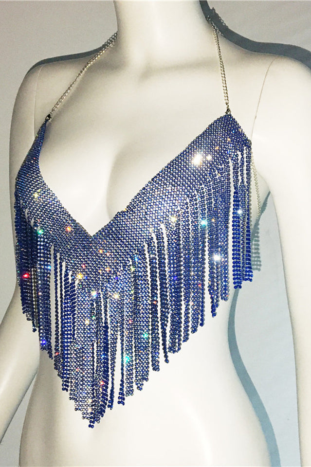 Metallic Rhinestone Top | Dress In Beauty