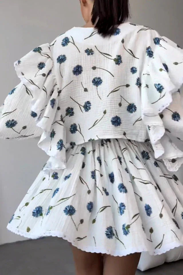 Strawberry Print Skirt Set - View 24 | TEVQA