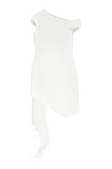 Asymmetric Embroidered Rose Mini Dress | Dress In Beauty