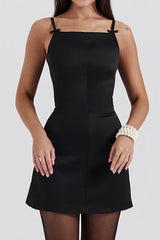 Dainty Square Neck A Line Mini Dress | Dress In Beauty