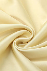 Yellow satin maxi dress with cowl neckline and strappy back - View 10 | TEVQA