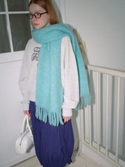 Soft 80% Wool Blend Oversized Scarf