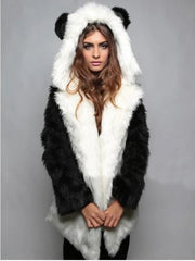 Wildcat Leopard Print Faux Fur Coat - TEVQA