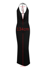 Deep V Neck Backless Long Dress | Dress In Beauty